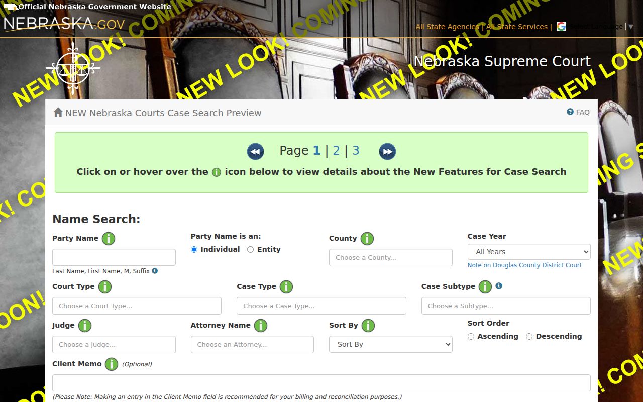 Madison County case lookup JUSTICE search fields