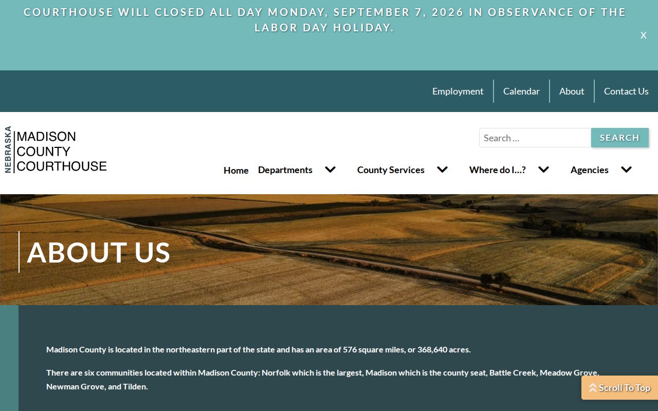 Madison County court docket county history and community context