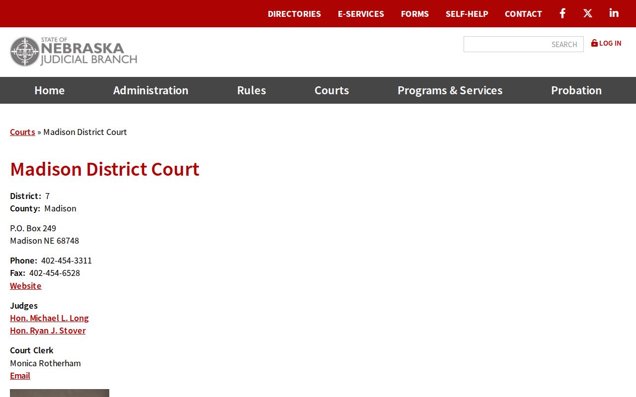 Madison County court docket District 7 court profile