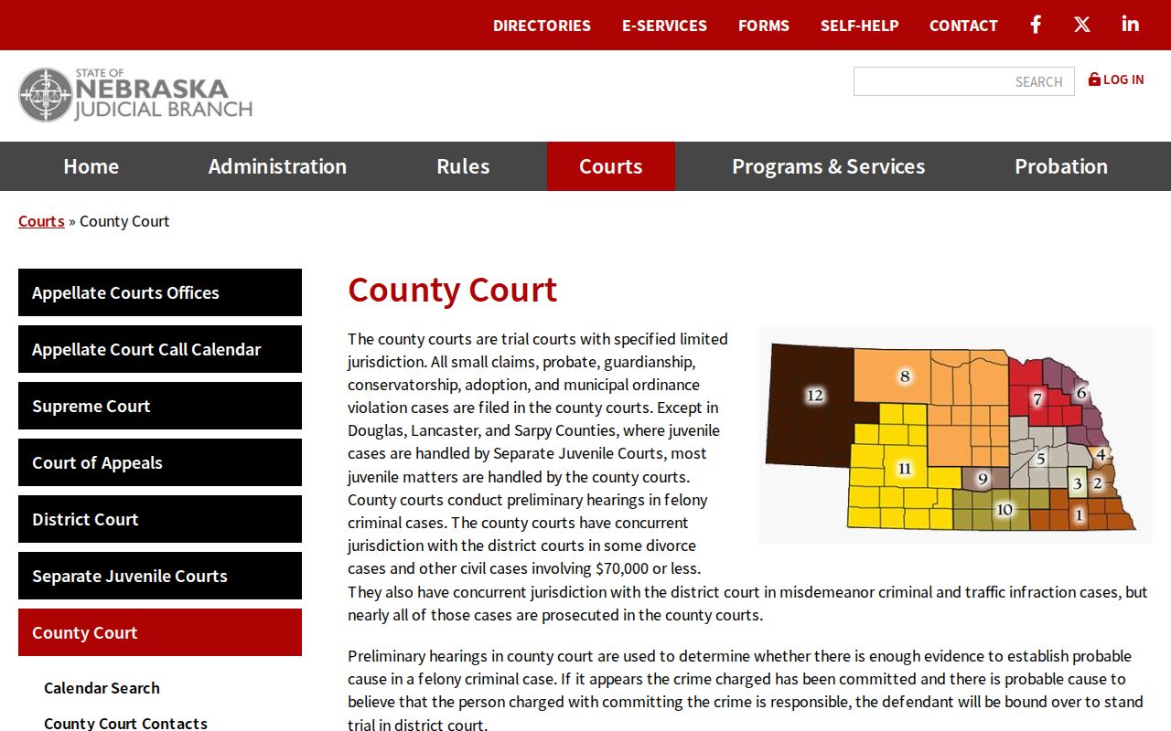 Madison County court docket Nebraska County Court eFiling information