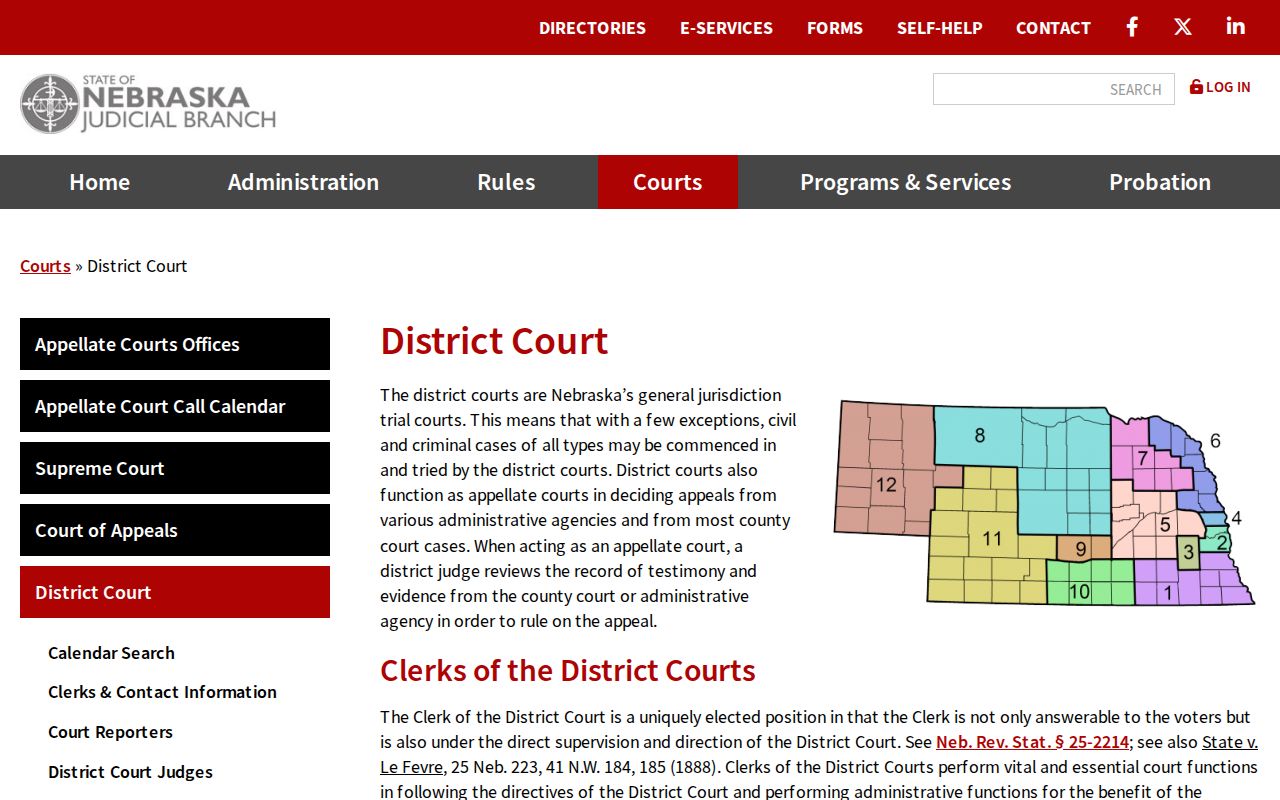 Madison County court docket Nebraska District Court information