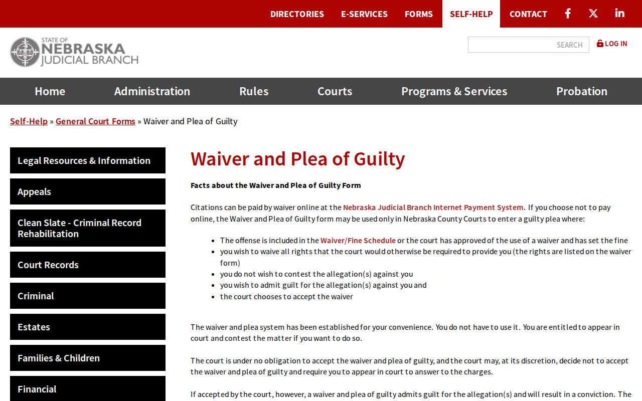 Madison County traffic court waiver and plea record source